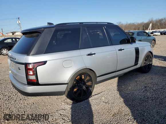 2017 Land Rover Range Rover z VIN SALGS2FE5HA361701, wystawiony jako Copart lot #48731435 z przebiegiem 77 040 mil mil oraz Szkoda całkowita • Salvage title. Historia ofert i sprzedaży dostępna na DreamBid. Obrazek 3.