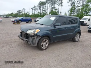 2011 Kia Soul + with VIN KNDJT2A29B7346601, listed as a IAAI auction lot 42128954 with 247,952 mi miles. Bid and sale history available at carsss.com. Image 2.