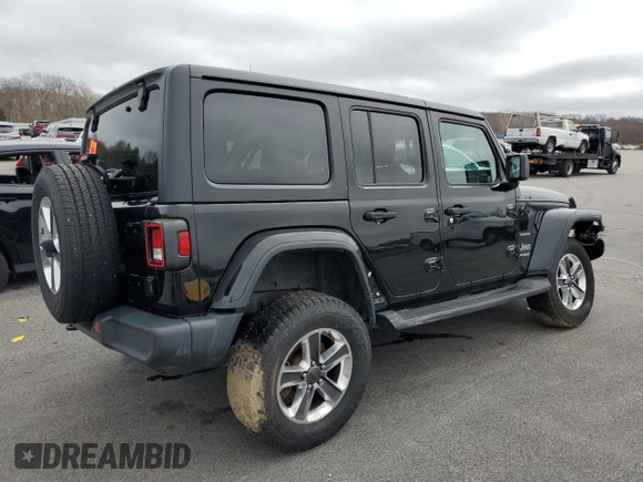 2020 Jeep Wrangler Unlimited Sahara with VIN 1C4HJXEN2LW269616, listed as a Copart auction lot 49886245 with 0 mi miles and Clean Title. Bid and sale history available at carsss.com. Image 3.