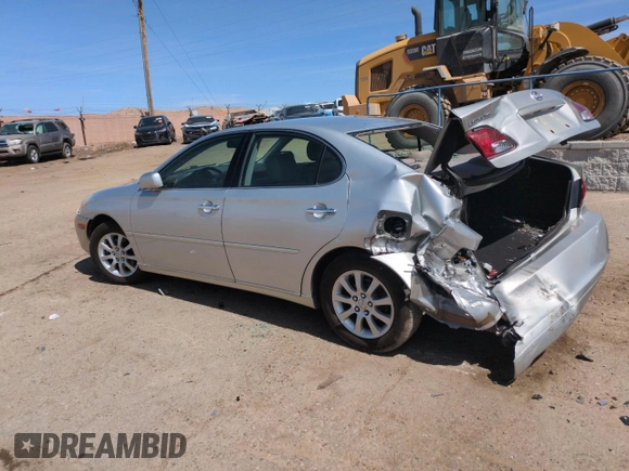 2002 Lexus ES 300 with VIN JTHBF30G725034964, listed as a Copart auction lot 51224395 with 100,097 mi miles and Salvage Title. Bid and sale history available at DreamBid. Image 2.