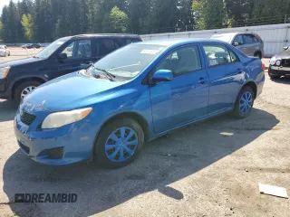 2009 Toyota Corolla with VIN JTDBL40E199025372, listed as a Copart auction lot 55304535 with 90,908 mi miles and Clean Title. Bid and sale history available at carsss.com. Image 1.