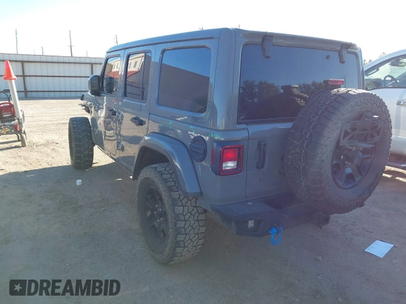 2018 Jeep Wrangler Unlimited Sahara with VIN 1C4HJXEG8JW239535, listed as a IAAI auction lot 41711596 with 85,675 mi miles. Bid and sale history available at carsss.com. Image 3.
