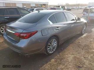 2018 Infiniti Q50 3.0t LUXE with VIN JN1EV7AR2JM612159, listed as a IAAI auction lot 41777503 with 68,667 mi miles. Bid and sale history available at carsss.com. Image 4.