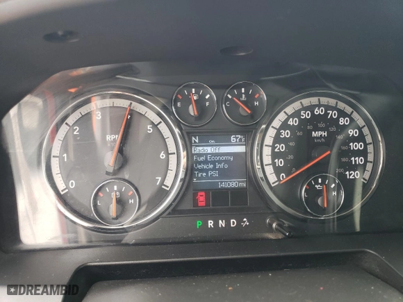 2010 Dodge Ram 1500 ST with VIN 1D7RB1GP6AS194989, listed as a Copart auction lot 83626264 with 141,080 mi miles and Salvage Title. Bid and sale history available at carsss.com. Image 9.