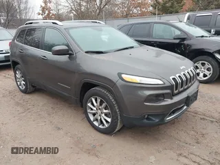 2018 Jeep Cherokee Limited with VIN 1C4PJMDXXJD502325, listed as a IAAI auction lot 41678953 with 52,951 mi miles. Bid and sale history available at carsss.com. Image 1.