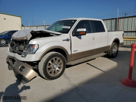 2014 Ford F-150 XL with VIN 1FTFW1CTXEKE18971, listed as a Copart auction lot 49151985 with 118,975 mi miles and Salvage Title. Bid and sale history available at carsss.com. Image 1.