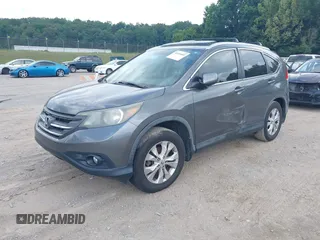 2012 Honda CR-V EX-L with VIN 5J6RM4H75CL009746, listed as a IAAI auction lot 42646060 with 219,059 mi miles and . Bid and sale history available at DreamBid. Image 2.