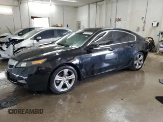 2012 Acura TL Tech Auto with VIN 19UUA9F58CA000835, listed as a Copart auction lot 65159864 with 123,494 mi miles and Salvage Title. Bid and sale history available at carsss.com. Image 1.