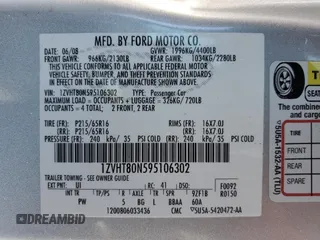 2009 Ford Mustang with VIN 1ZVHT80N595106302, listed as a Copart auction lot 45233005 with 122,399 mi miles and Salvage Title. Bid and sale history available at carsss.com. Image 14.