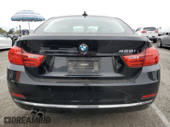 2015 BMW 4 Series 428i with VIN WBA4A5C59FGK15506, listed as a Copart auction lot 54249435 with 27,883 mi miles and Salvage title. Bid and sale history available at DreamBid. Image 6.