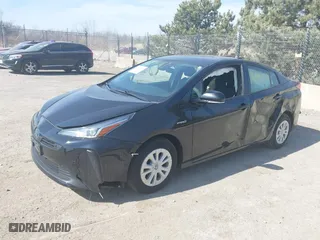 2019 Toyota Prius L Eco with VIN JTDKARFU1K3092063, listed as a IAAI auction lot 41745789 with 169,882 mi miles. Bid and sale history available at carsss.com. Image 2.