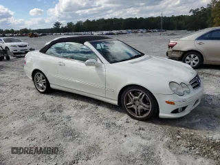 2008 Mercedes-Benz CLK 550 with VIN WDBTK72F78T089317, listed as a Copart auction lot 73295334 with 171,768 mi miles and Salvage Title. Bid and sale history available at DreamBid. Image 4.
