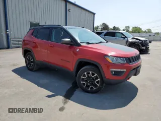 2020 Jeep Compass Trailhawk z VIN 3C4NJDDB5LT238584, wystawiony jako Copart lot #65119345 z przebiegiem 37 854 mil mil oraz Szkoda całkowita • Salvage title. Historia ofert i sprzedaży dostępna na DreamBid. Obrazek 4.