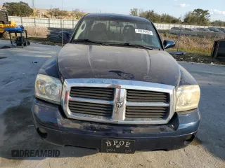 2007 Dodge Dakota SLT with VIN 1D7HE48K97S181024, listed as a Copart auction lot 44244355 with 110,016 mi miles and Salvage Title. Bid and sale history available at DreamBid. Image 5.