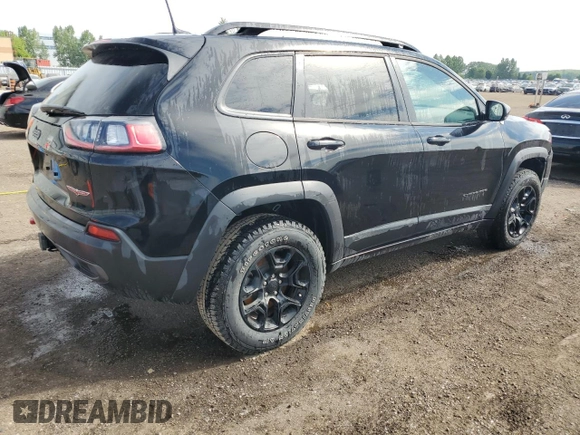 2022 Jeep Cherokee Trailhawk with VIN 1C4PJMBX3ND555098, listed as a Copart auction lot 58559374 with 0 mi miles and Salvage Title. Bid and sale history available at carsss.com. Image 3.