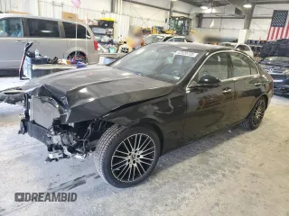 2022 Mercedes-Benz C 300 with VIN W1KAF4HB2NR042016, listed as a Copart auction lot 42020785 with 24,522 mi miles and Salvage Title. Bid and sale history available at DreamBid. Image 1.