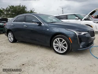 2021 Cadillac CT4 Luxury with VIN 1G6DK5RK5M0135450, listed as a Copart auction lot 73943864 with 8,495 mi miles and Non Repairable. Bid and sale history available at carsss.com. Image 4.