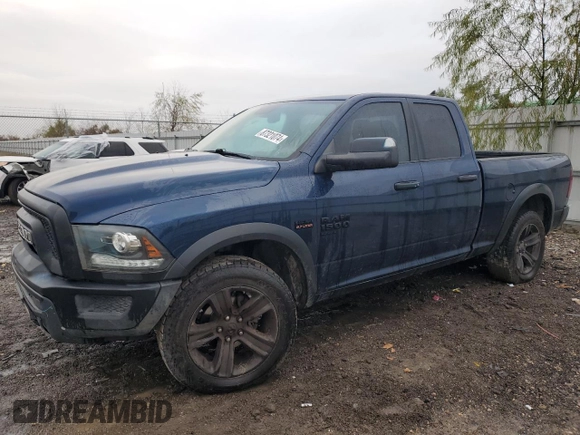 2021 Ram 1500 Classic Warlock with VIN 1C6RR7GT4MS509936, listed as a Copart auction lot 87321074 with 97,928 mi miles and Salvage Title. Bid and sale history available at carsss.com. Image 1.