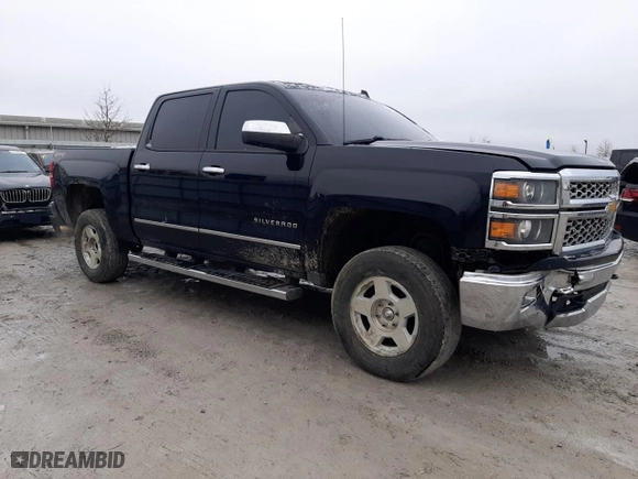 2014 Chevrolet Silverado 1500 LTZ with VIN 3GCUKSEC6EG455562, listed as a Copart auction lot 81157504 with 169,699 mi miles and Salvage Title. Bid and sale history available at carsss.com. Image 4.