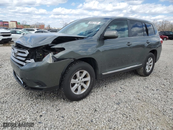 2013 Toyota Highlander with VIN 5TDZA3EH5DS036449, listed as a Copart auction lot 50821735 with 152,310 mi miles and Salvage Title. Bid and sale history available at carsss.com. Image 1.