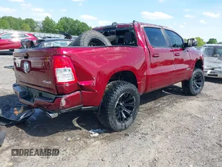 2021 Ram 1500 Big Horn with VIN 1C6SRFFT4MN808354, listed as a IAAI auction lot 42188407 with 62,315 mi miles and . Bid and sale history available at DreamBid. Image 4.