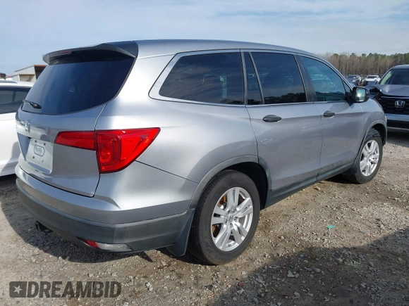 2016 Honda Pilot LX with VIN 5FNYF5H17GB029339, listed as a IAAI auction lot 41837038 with Not Provided miles and . Bid and sale history available at DreamBid. Image 4.