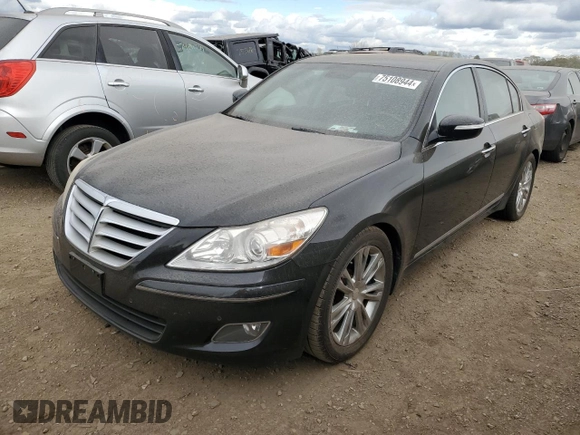 2009 Hyundai Genesis with VIN KMHGC46F69U051965, listed as a Copart auction lot 75108944 with 191,701 mi miles and Clean Title. Bid and sale history available at carsss.com. Image 1.