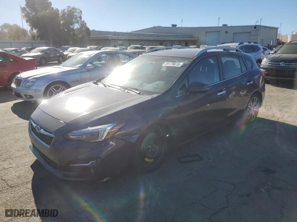 2019 Subaru Impreza Limited with VIN 4S3GTAT65K3725428, listed as a Copart auction lot 89129615 with 43,582 mi miles and Salvage Title. Bid and sale history available at carsss.com. Image 1.