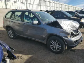 2004 BMW X5 3.0i with VIN 5UXFA13514LU29204, listed as a Copart auction lot 49104855 with 105,369 mi miles and Salvage Title. Bid and sale history available at carsss.com. Image 4.