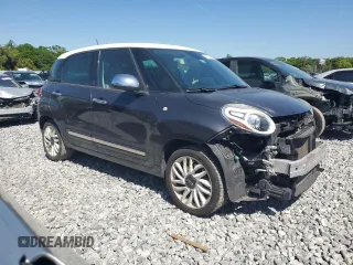 2014 FIAT 500L Lounge with VIN ZFBCFACH7EZ017158, listed as a Copart auction lot 49870085 with 80,081 mi miles and Salvage Title. Bid and sale history available at DreamBid. Image 4.