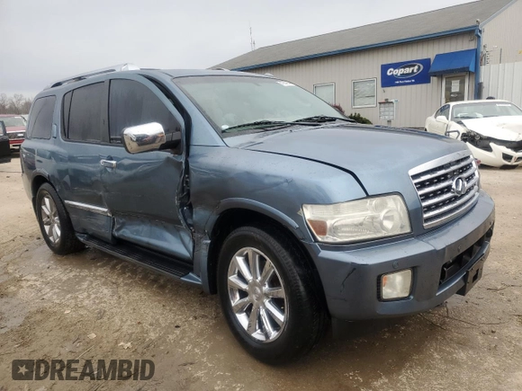 2008 Infiniti QX56 with VIN 5N3AA08C78N901402, listed as a Copart auction lot 81954654 with 280,494 mi miles and Non Repairable. Bid and sale history available at carsss.com. Image 4.