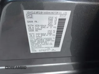2017 Nissan Pathfinder SL with VIN 5N1DR2MM5HC909163, listed as a IAAI auction lot 41295750 with 72,617 mi miles. Bid and sale history available at carsss.com. Image 9.