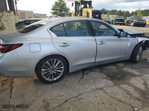 2020 Infiniti Q50 3.0t PURE with VIN JN1EV7AP8LM201544, listed as a Copart auction lot 79871014 with 119,257 mi miles and Salvage Title. Bid and sale history available at carsss.com. Image 3.