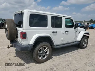 2019 Jeep Wrangler Unlimited Sahara with VIN 1C4HJXEG4KW577094, listed as a Copart auction lot 55409845 with 155,540 mi miles and Salvage title. Bid and sale history available at DreamBid. Image 3.
