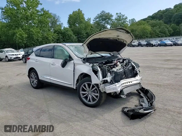 2023 Acura RDX w/Technology Package with VIN 5J8TC2H56PL016987, listed as a Copart auction lot 67961424 with Not Provided miles and Salvage Title. Bid and sale history available at carsss.com. Image 11.