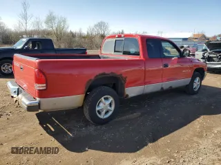 1997 Dodge Dakota with VIN 1B7GL23Y4VS156802, listed as a Copart auction lot 51536585 with 188,403 mi miles and Salvage Title. Bid and sale history available at carsss.com. Image 3.