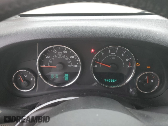 2018 Jeep Wrangler JK Unlimited Sport S with VIN 1C4BJWDG8JL827681, listed as a Copart auction lot 71954444 with 74,036 mi miles and Salvage Title. Bid and sale history available at carsss.com. Image 9.