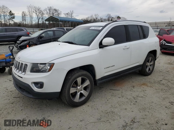 2016 Jeep Compass High Altitude z VIN 1C4NJDEB0GD764518, wystawiony jako Copart lot #47104685 z przebiegiem 116 599 mil mil oraz Szkoda całkowita • Salvage title. Historia ofert i sprzedaży dostępna na DreamBid. Obrazek 1.