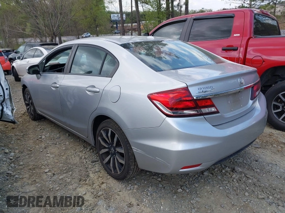 2014 Honda Civic Sedan EX-L with VIN 19XFB2F92EE034509, listed as a IAAI auction lot 41941168 with 89,926 mi miles. Bid and sale history available at carsss.com. Image 3.