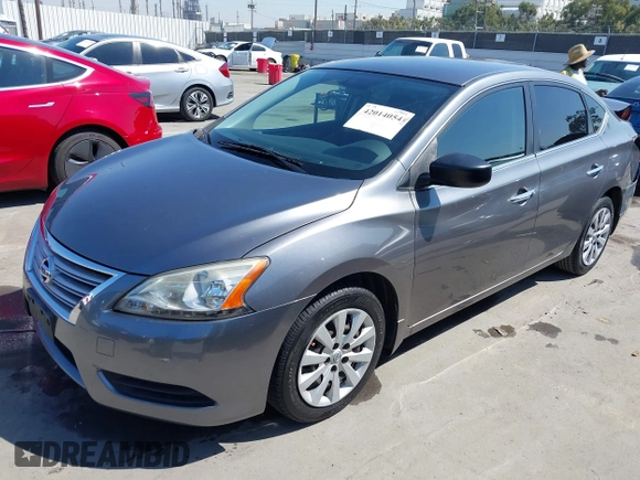2015 Nissan Sentra S with VIN 3N1AB7AP6FY290586, listed as a IAAI auction lot 42014054 with 127,465 mi miles. Bid and sale history available at carsss.com. Image 2.