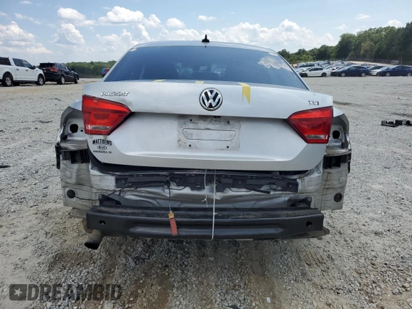 2015 Volkswagen Passat Limited Edition with VIN 1VWAS7A32FC109788, listed as a Copart auction lot 59174315 with 123,013 mi miles and Salvage title. Bid and sale history available at DreamBid. Image 6.