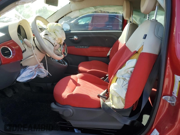 2012 FIAT 500 Pop with VIN 3C3CFFAR1CT365732, listed as a Copart auction lot 62780245 with 79,487 mi miles and Salvage title. Bid and sale history available at DreamBid. Image 7.