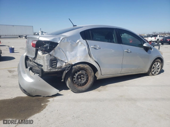 2013 Kia Rio LX with VIN KNADM4A39D6128579, listed as a Copart auction lot 48293275 with 208,035 mi miles and Salvage Title. Bid and sale history available at carsss.com. Image 3.