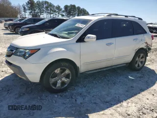 2007 Acura MDX Sport/Entertainment Pkg with VIN 2HNYD28857H501186, listed as a Copart auction lot 46437445 with 158,404 mi miles and Salvage Title. Bid and sale history available at carsss.com. Image 1.