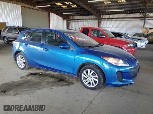 2012 Mazda 3 i Grand Touring with VIN JM1BL1M80C1609710, listed as a Copart auction lot 47229415 with 176,243 mi miles and Salvage Title. Bid and sale history available at DreamBid. Image 4.