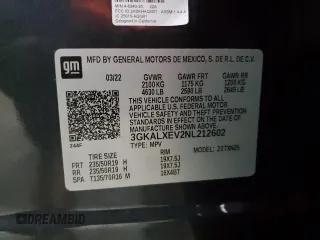 2022 GMC Terrain Denali with VIN 3GKALXEV2NL212602, listed as a Copart auction lot 42675245 with 23,893 mi miles and Salvage title. Bid and sale history available at DreamBid. Image 13.