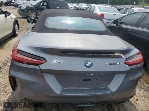 2024 BMW Z4 sDrive30i with VIN WBAHF3C0XRWY33763, listed as a Copart auction lot 58850565 with Not provided miles and Salvage title. Bid and sale history available at DreamBid. Image 6.
