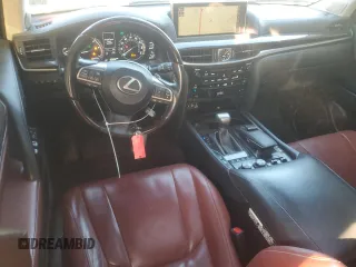 2018 Lexus LX with VIN JTJHY7AX4J4260540, listed as a Copart auction lot 42394315 with 63,202 mi miles and Salvage Title. Bid and sale history available at carsss.com. Image 8.