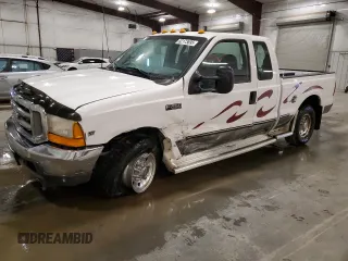 1999 Ford F-250 XL with VIN 1FTNX20S0XEA46262, listed as a Copart auction lot 52173695 with 140,800 mi miles and Salvage title. Bid and sale history available at DreamBid. Image 1.