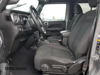 2020 Jeep Wrangler Unlimited Sahara with VIN 1C4HJXENXLW230207, listed as a Copart auction lot 80562424 with 0 mi miles and Salvage Title. Bid and sale history available at carsss.com. Image 7.